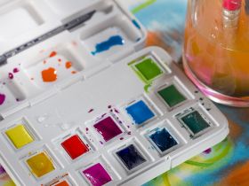 Набор акварели Talens "Van Gogh" Shades of Nature (цвета природы) 12 кювет + кисть, пластиковая уп