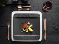 Villeroy & Boch Тарелка 28 см Black/Gray Manufacture Rock Villeroy & Boch