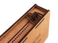 Деревянная шкатулка для хранения 6-ти брусков, 200 мм
