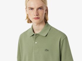 Мужская рубашка-поло Lacoste свободного кроя из плотного хлопка
