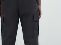 Джоггеры из твила с карго-карманами, Серый