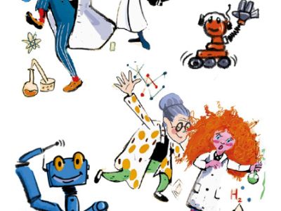 Учёная семейка и роботы