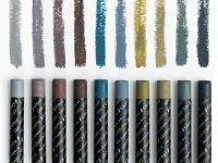 Набор масляной пастели профессиональной Малевичъ 10 шт, серые тона