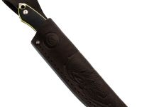 Нож Коршун Техно малый, сталь VG-10, рукоять G10 черно-желтый