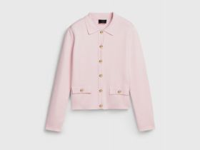 Кардиган на пуговицах, Розовый