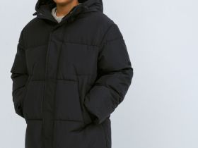 Пуховик для мальчиков, Черный