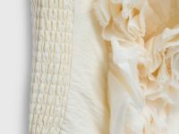 Топ с декором в виде цветка, Бежевый