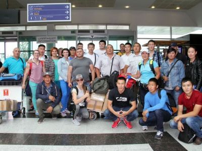 Мас-рестлинг на Центральном бульваре Батуми.