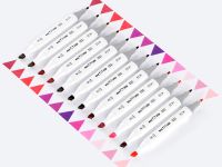 Набор маркеров для скетчинга MESHU 12 цв, ягодные цвета