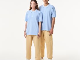 Хлопковое поло Lacoste унисекс