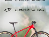 Горный велосипед Titan Racing Rogue Sport, год 2024, цвет Красный, ростовка 22