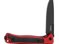 Складной нож LionSteel Skinny Aluminium, сталь MagnaCut, рукоять алюминий/микарта, красный/черный