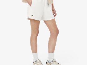Женские хлопковые шорты Lacoste из пике