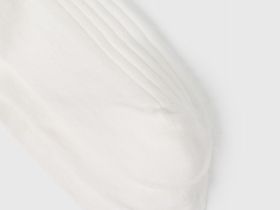 Носки в рубчик, 3 пары, Белый