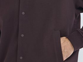 Куртка с воротником поло, Фиолетовый