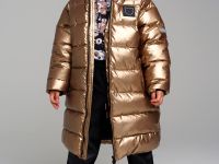 Пальто текстильное с полиуретановым покрытием для девочек