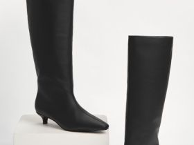 Сапоги из натуральной кожи, Черный