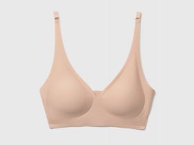 Бесшовный бюстгальтер с формованными чашками, Бежевый