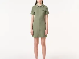 Платье Lacoste на молнии с воротником поло