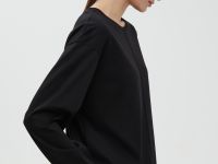 Лонгслив из мерсеризованного хлопка