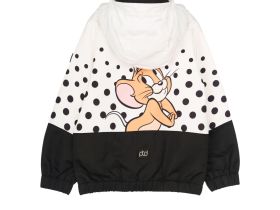 Куртка текстильная с полиуретановым покрытием для девочек (ветровка)