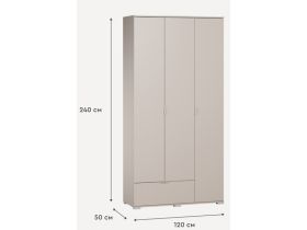 Распашной шкаф Стелла 3.1-120x240 Латте