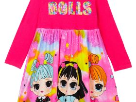 Платье трикотажное для девочек