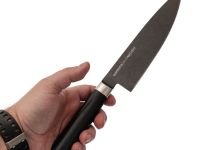 Поварской кухонный шеф-нож Samura Mo-V Stonewash 200 мм, сталь AUS-8, рукоять G10