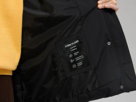 Стеганый пуховик с натуральным пухом