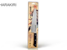 Нож кухонный Шеф Samura "HARAKIRI" (SHR-0085B) 208 мм, сталь AUS-8, рукоять ABS пластик, чёрный