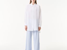 Женская лёгкая рубашка Lacoste из льна