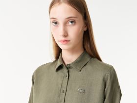 Женская рубашка Lacoste свободного кроя