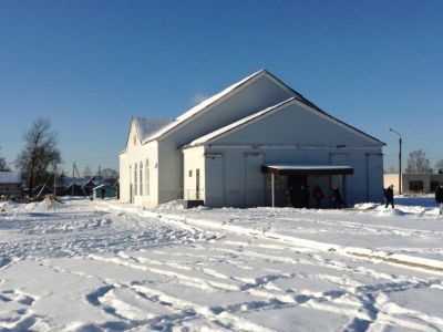 Памятное место, где Ю.А. Гагарин встречался с трудящимися района