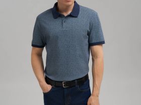 Поло прямого кроя из джерси