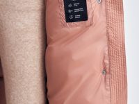 Пуховое пальто с капюшоном свободного силуэта