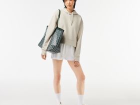 Женская толстовка Lacoste свободного кроя с капюшоном