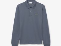 Оригинальная мужская рубашка-поло Lacoste L.12.12 с длинным рукавом