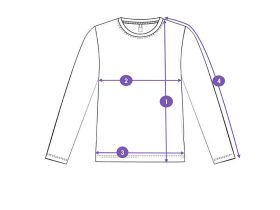 Фуфайка трикотажная для девочек (футболка с длинными рукавами)