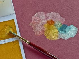 Бумага цветная Fabriano "CROMIA" 50х65 см 220 г, серый светлый