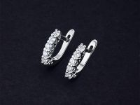 Серьги из белого золота с бриллиантами э0901сг04171500