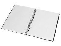 Тетрадь в клетку на гребне BG "Base" А5 48 л, пластиковая обложка, черная