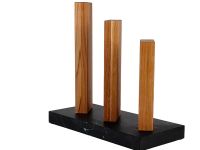 Подставка для ножей магнитная Woodinhome KS050SON-ST, дуб/мрамор