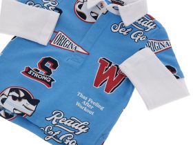 Поло с длинным рукавом для маленького мальчика