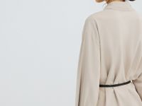 Рубашка с поясом-шнуром, Бежевый