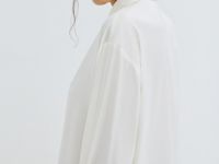 Блузка из сатина, Белый