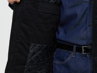 Утепленная куртка с вельветовым воротником