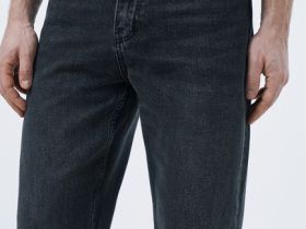 Прямые джинсы, Серый