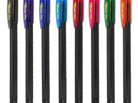 Ручка гелевая Pentel "Energel" 0,7 мм черный корпус, стержень красный