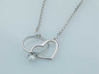 Колье из серебра с бриллиантом э0601кл07211015