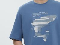 Футболка из хлопка с принтом